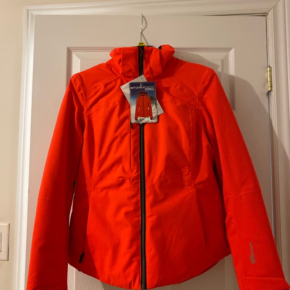 Bright Orange/Coral Women's Winter Jacket